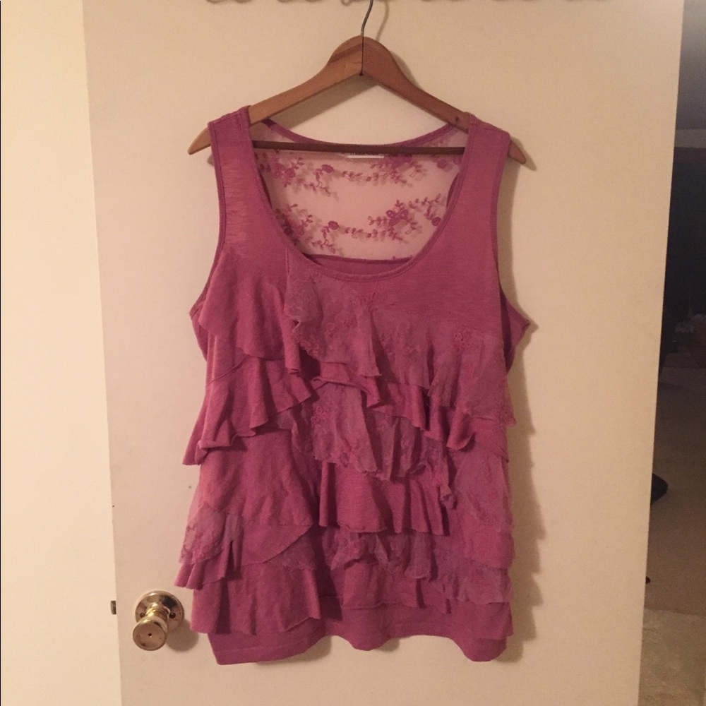 Tiered Ruffle Tank Top